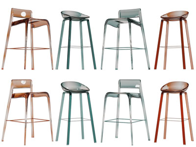 现代透明亚克力吧椅