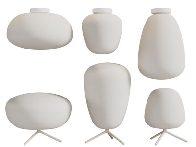 侘寂风台灯、吊灯