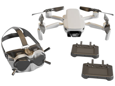 现代无人飞机、遥控器