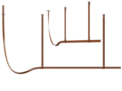 现代皮带造的吊灯