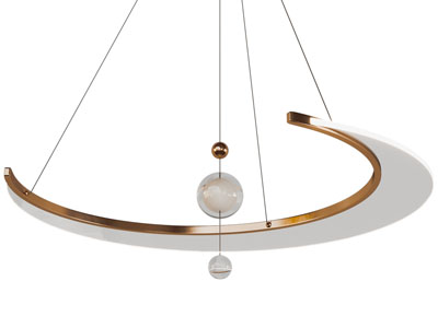 现代星星月亮吊灯