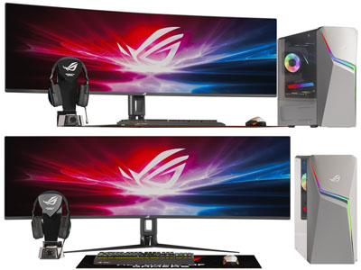 现代主机、显示屏、键盘电脑