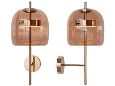 现代彩色玻璃灯罩壁灯