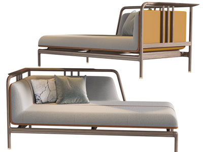 新中式实木贵妃椅、美人榻