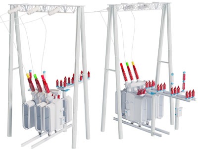 现代变压器3d模型 现代变压器