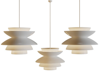 现代多层堆叠灯罩吊灯