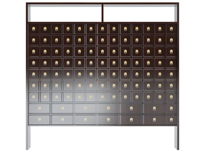 新中式草药收纳柜、中药柜