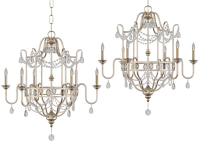 欧式铁艺烛台吊灯