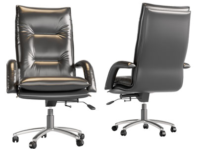 现代皮质办公转椅