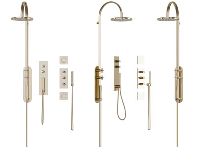 现代轻奢不锈钢淋浴花洒