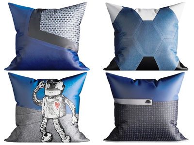 现代儿童卡通图案的靠垫抱枕