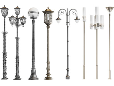 欧式雕花铁艺路灯、广场灯