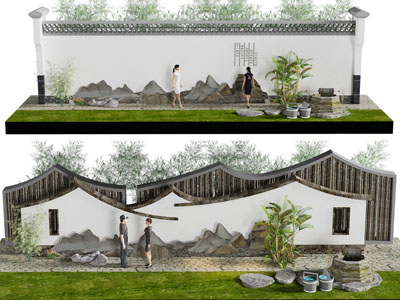 新中式农家乐景观园艺小品