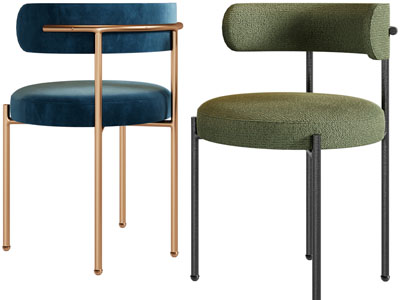 现代轻奢休闲椅子、餐椅