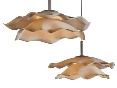 现代荷叶边吊灯