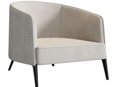 新古典单人沙发3d模型 新古典单人沙发