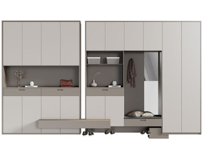 现代玄关装饰鞋柜