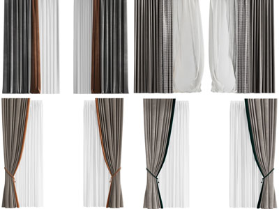 现代窗帘窗纱