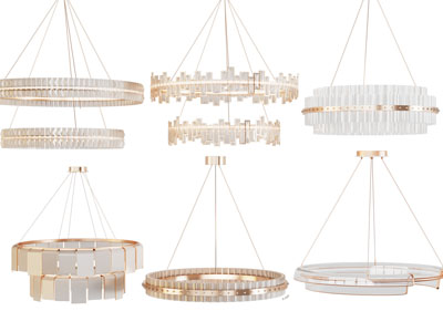 现代圆形水晶吊灯
