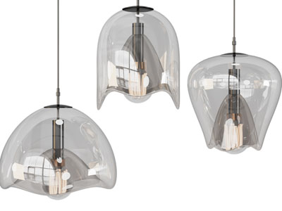 现代玻璃灯罩吊灯
