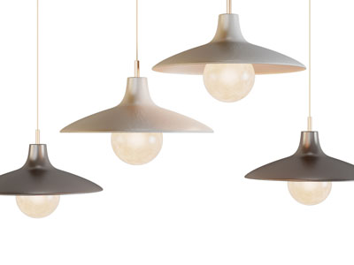 现代垂线金属灯罩吊灯