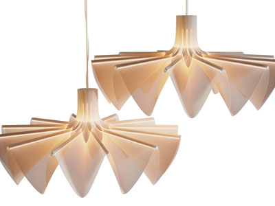 现代折扇灯罩吊灯