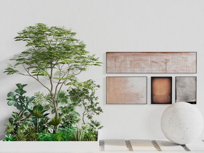 现代花草植物景观园艺小品