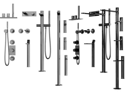 现代不锈钢淋浴花洒