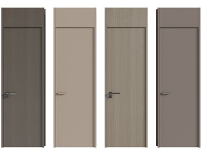 现代单扇平开门