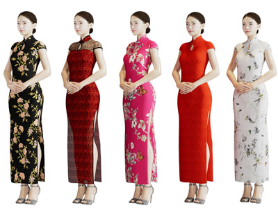 穿旗袍的女人、礼仪小姐