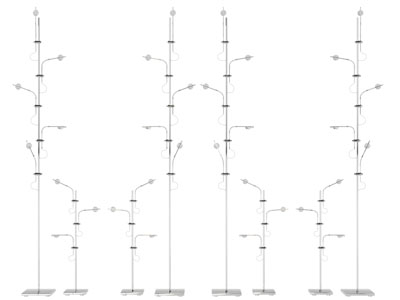 现代多头落地灯