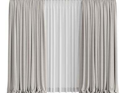 现代布艺窗帘窗纱