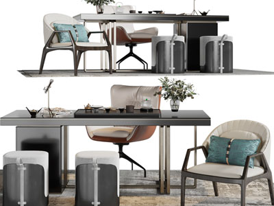 现代茶桌椅组合