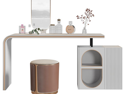 现代轻奢化妆、梳妆台