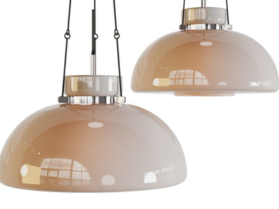 现代彩色玻璃吊灯