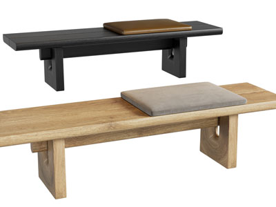 现代实木沙发凳子