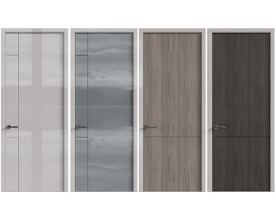 现代单扇平开门