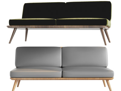 北欧双人沙发3d模型 北欧双人沙发