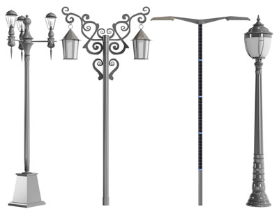 美式广场路灯