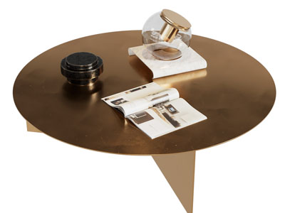 现代圆形茶几