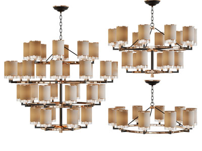 新中式多层吊灯