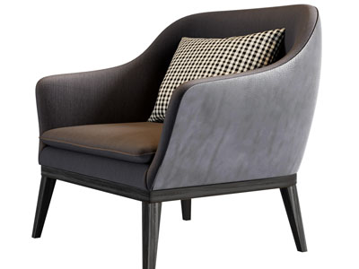 现代单人沙发3d模型 现代单人沙发