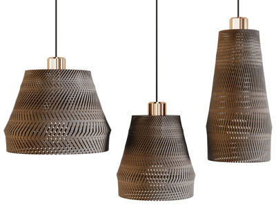 现代藤编吊灯