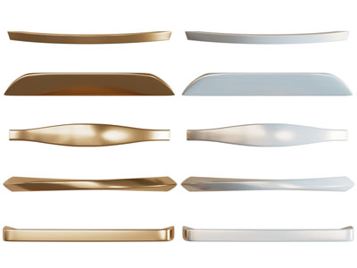 现代金属拉手3d模型 现代金属拉手