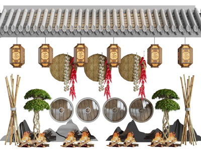 新中式农家乐墙饰挂件