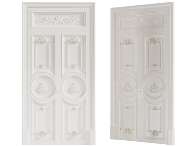 欧式双扇平开门