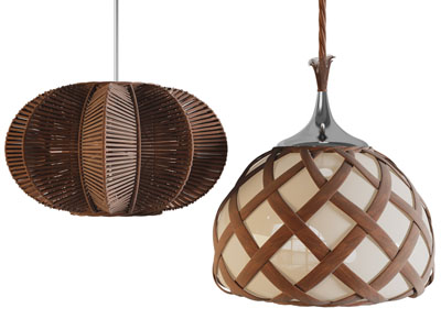 新中式藤编吊灯