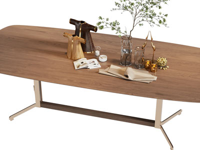 新中式花瓶花卉、烛台摆件组合