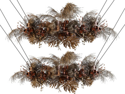 现代花艺、吊饰