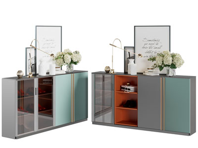 现代轻奢玄关鞋柜